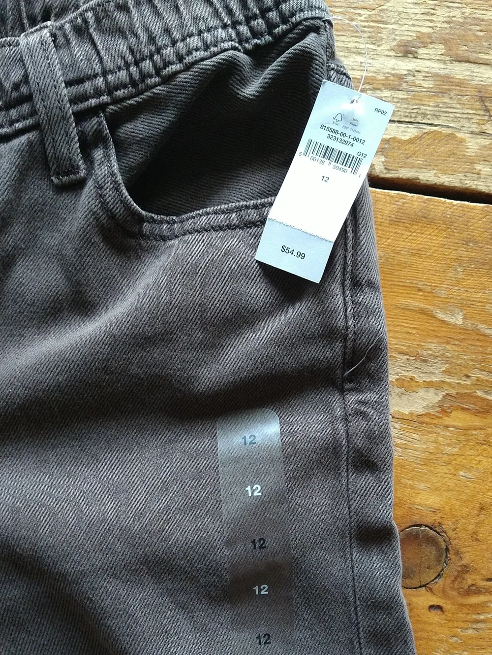 GAP Kids Straight Relaxed Fit Jeans in Dark Brown